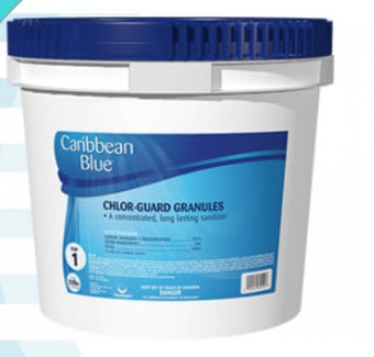 compare product Caribbean Blue Chlor-Guard Dichlor Chlorine Granular 4 lb Pail 8/Case | C003601-CS77C1