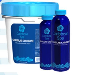 compare product Caribbean Blue Spa Chlorine Granular 1 lb Bottle 12/Case | C005024-CS20P5