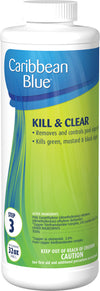 Caribbean Blue Pool Kill & Clear Algaecide 32 fl oz Bottle 12/Case | C005162-CS20Q