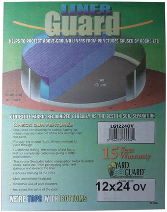 compare product 12' x 24' Oval Premium Floor Padding | LG1224OV