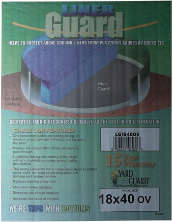 compare product 18' x 40' Oval Premium Floor Padding | LG1840OV