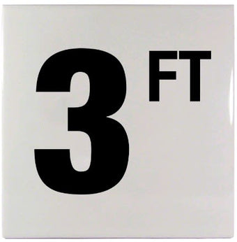 compare product Inlays 3 Ft  Smooth Marker Tile , 3FT SM | C610030