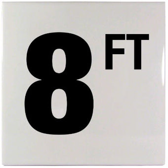 compare product 8Ft Sm Inlays 8 W/Ft Depth Marker-Ceramic Blk/White Smooth 6