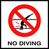 Inlays No Diving W/ Int'L Symbol , SM | C611500