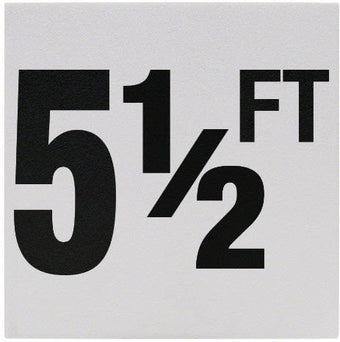 compare product 5-1/2Ft Sr Inlays 5-1/2 W/Ft Depth Marker-Ceramic Blk/White Skid Resistant 6
