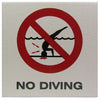 Inlays No Diving W/ International  Symbol , SR | C621500