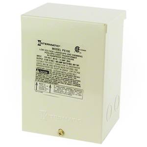 compare product Intermatic Pool Light 100W 12V Safety Transformer, Beige | PX100