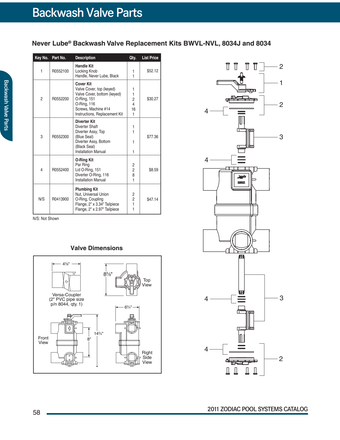 compare product Jandy Slide Valve Rebuild Kit | R0442100