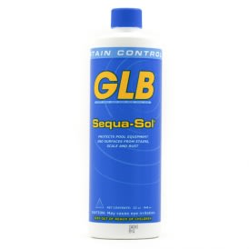 compare product GLB Sequa-Sol Sequestering Agent Pool Stain Preventer, 32 oz Bottle | 71016A