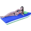 Main Access 3' X 6' Oversized Floatingmatress. (Sky-Lime) Blue/Green Float W/ White Band And Built-In Pillows | 305600