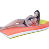 Main Access 3' X 6' Oversized Floatingmatress. (Tango-Lemon) Orange/Yellow Float W/ White Band And Built-In Pillows | 305610