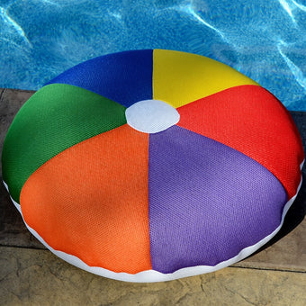 compare product Main Access Seaside Rider Beach Ball 28  Round Floating Mattress - Multi-Colored | 305595