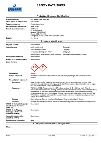 compare product Natural Chemistry Pro Series PhosREMOVE Phosphate Remover, 32 oz Bottle | 20500PRO