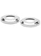 OCEAN BLUE STAINLESS STEEL LADDER ESCUTCHEON (SET OF 2)