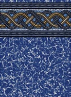 Ocean Blue 27' Round Crystal Wave Unibead AG Liner 54" Wall | 260027B54