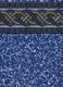 Ocean Blue 12'X24' Oval Crystal Wave Unibead AG Liner 52