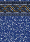 Ocean Blue 18'X33' Oval Crystal Wave Unibead AG Liner 52