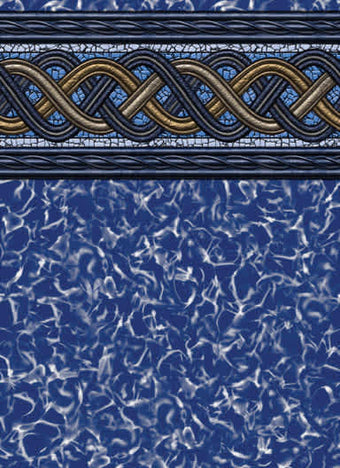 compare product Ocean Blue 18'X33' Oval Crystal Wave Unibead AG Liner 52