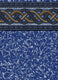 Ocean Blue 18'X33' Oval Crystal Wave Unibead AG Liner 52