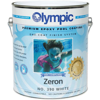 compare product Olympic 390 Zeron Epoxy Pool Coating, White, 1 gal | 390