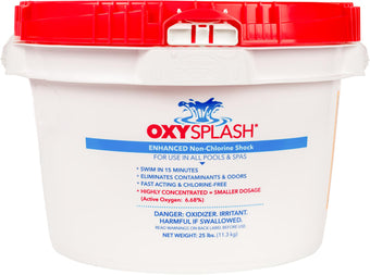compare product Oxy Splash Non-Chlorine Shock 25 lb Pail | OXSP25