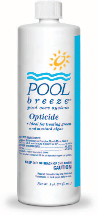 compare product Pool Breeze Opticide Copper Algaecide 32 fl oz Bottle 12/Case | 88481
