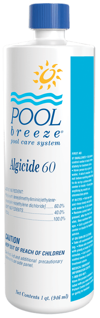 compare product Pool Breeze Algaecide 60, 32 oz Bottle, 12/Case| 88541