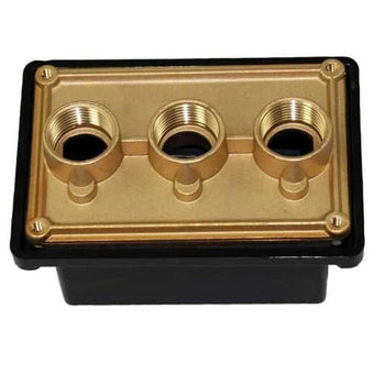compare product Pentair Junction Box Brass Base w/ Polycarbonate Cover - (3) - 1/2 in. ports | 78310500