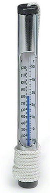 Pentair #130 Chrome Brass Tube Thermometer | R141076