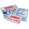 Rainbow Sign Danger Pool Closed 12X18 | R234700