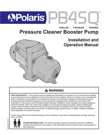compare product Polaris PB4SQ Booster Pump O-Ring Set w/ Drain Plug | R0734300