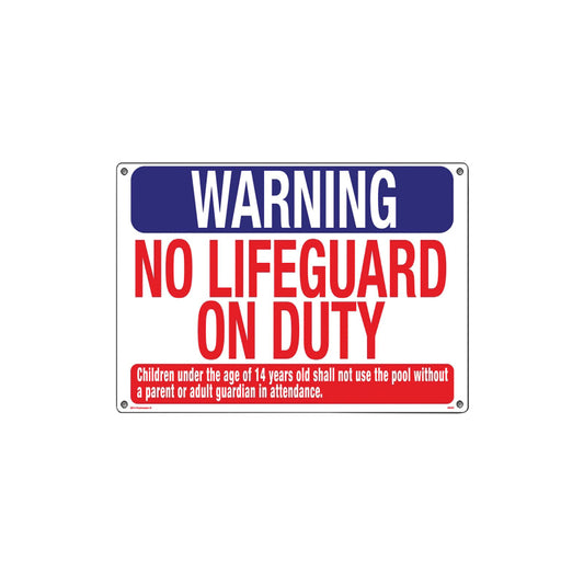 Poolmaster Sign-"Warning No Lifeguard" | 40325