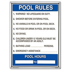 compare product Sign  In. General Pool Rules In.  18X24 | 40326