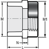 Sch. 40 PVC Adapter 1-1/2