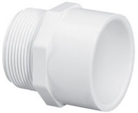 PVC Schedule 40 - Adapter, 1-1/2" Mpt X Slip White | 436015