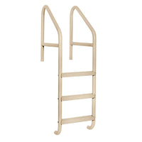 SAFTRON BEIGE LADDER W/ 4' ADDED TO DECK SUPPORT