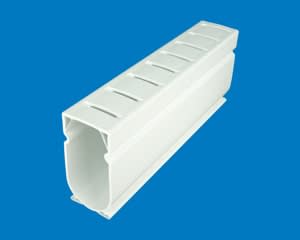 compare product Stegmeier Deck Drain - White (10' Pc) | D2W