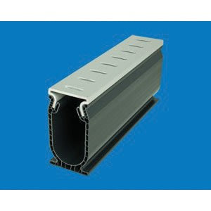 Stegmeier Frontier Deck Drain White 8/Cs , 10' | SDDW