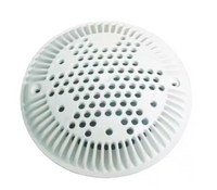 Color Match 8" VGB Retrofit Drain Cover, Includes Adaptor Plate, and Multiple Screws, Round, Light Gray | CMTRETRO803