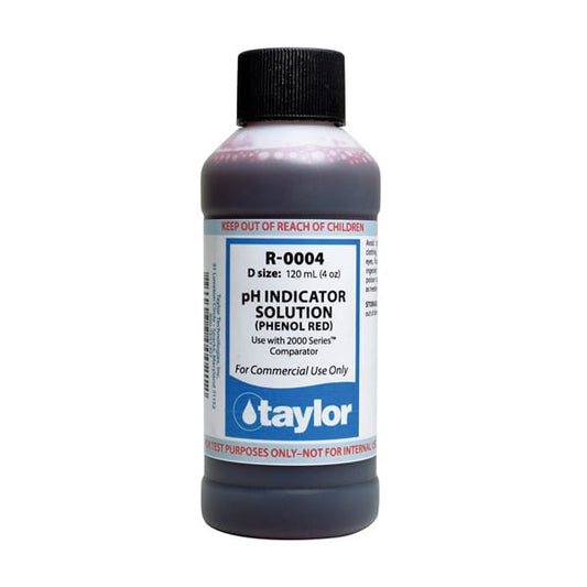 Taylor Ph Indicator Solution, 2000 Series, Phenol Red, 4 Ounce | R-0004-D