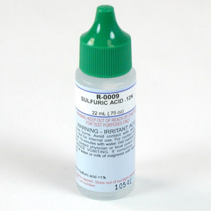 Taylor Sulfuric Acid .12N Dropper Bottle, 3/4 oz, 24/Pack | R-0009-A-24