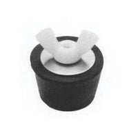Winter Rubber Expansion Plug #0 w/ White Nylon Wing Nut for 1/2" Pipe