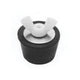 Winter Rubber Expansion Plug #0 w/ White Nylon Wing Nut for 1/2