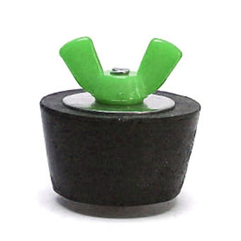 compare product Winter Rubber Expansion Plug #10 w/ Green Nylon Wing Nut for 1-1/2