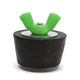 Winter Rubber Expansion Plug #10 w/ Green Nylon Wing Nut for 1-1/2