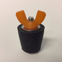 Winter Rubber Expansion Plug #4 w/ Orange Nylon Wing Nut for 3/4" & 1" Pipe