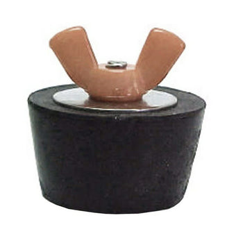 compare product Winter Rubber Expansion Plug #5 w/ Brown Nylon Wing Nut for 1