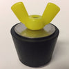 Winter Rubber Expansion Plug #7 w/ Yellow Nylon Wing Nut for 1-1/4