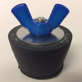compare product Winter Rubber Expansion Plug #8 w/ Blue Nylon Wing Nut for 1-1/2