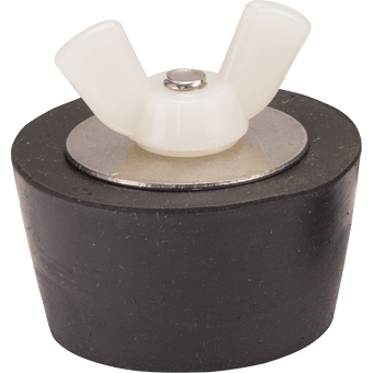 compare product Winter Rubber Expansion Plug #7 w/ White Nylon Wing Nut for 1-1/4
